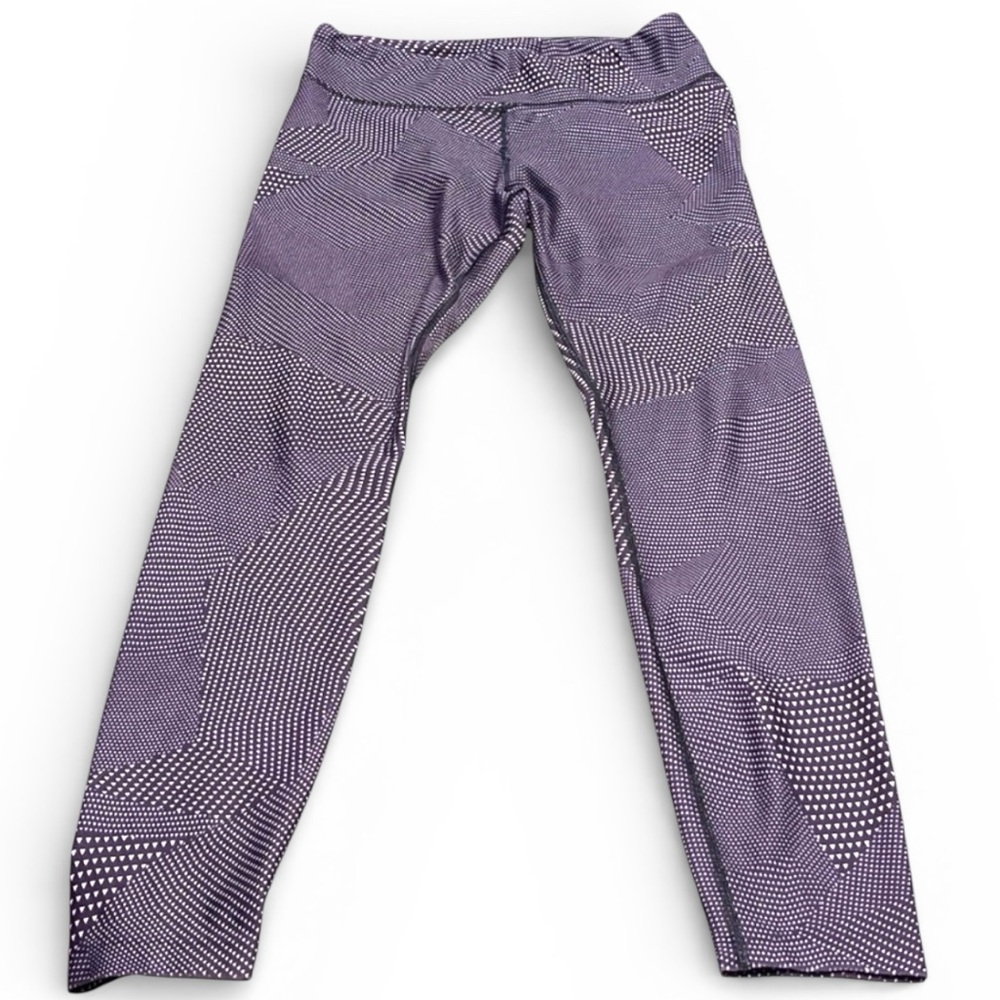 CC Boutique Purple Geometric High Rise Leggings Medium Yoga Athleisure
